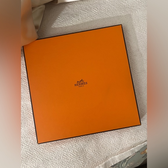 Hermes Qu Importe Le Flacon Yellow Silk Scarf with Box - Picture 10 of 13